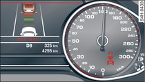 Kombiinstrument: Fahrerübernahmeaufforderung